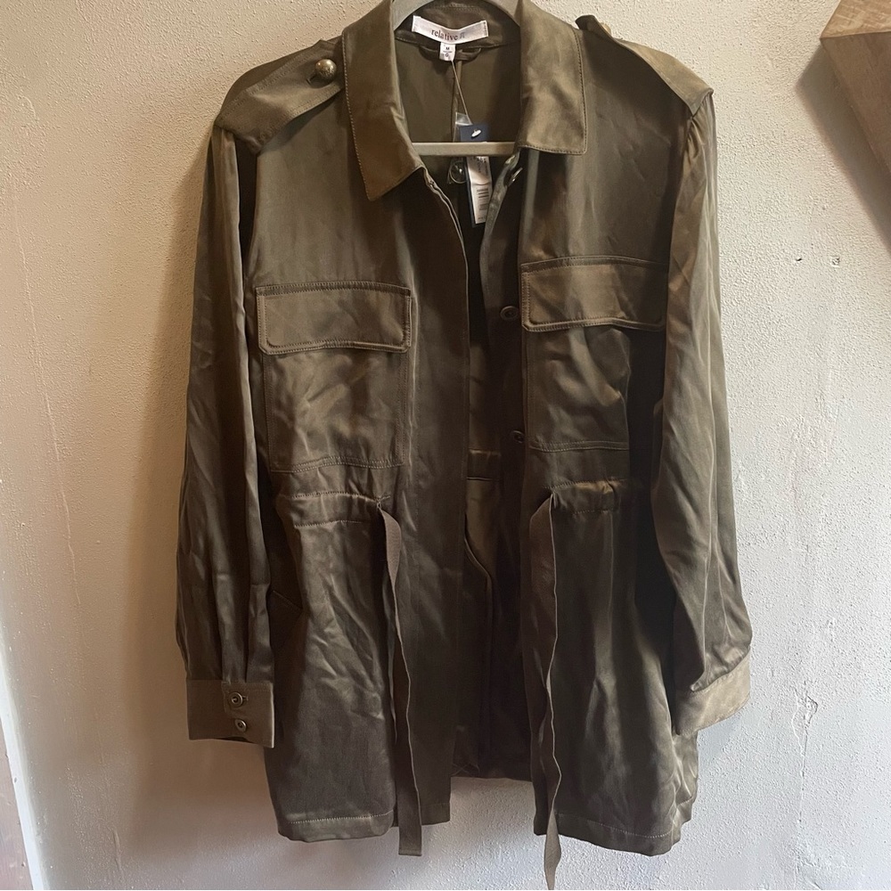 NWT Relative Pi Silk jacket